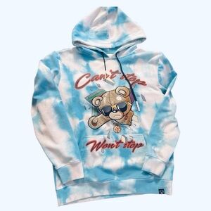 Civilized men’s large hoodie blue and white